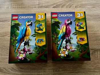 Lot 2 Lego Creator 3 in 1 perroquet exotique 31144 et 31136
