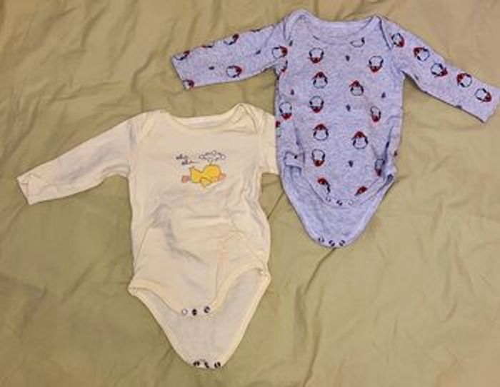 Body à manches longues, lot de 2, 6-9 mois