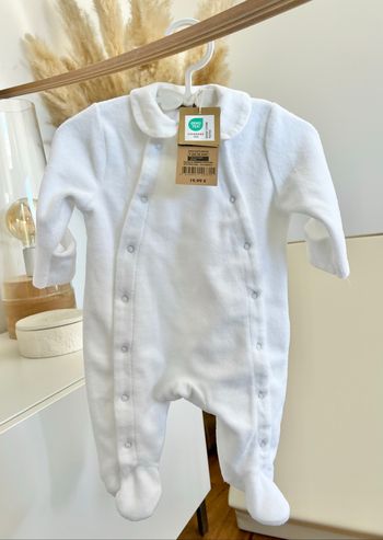 Pyjama dors bien avec pieds 1 mois/54cm - Bout’chou