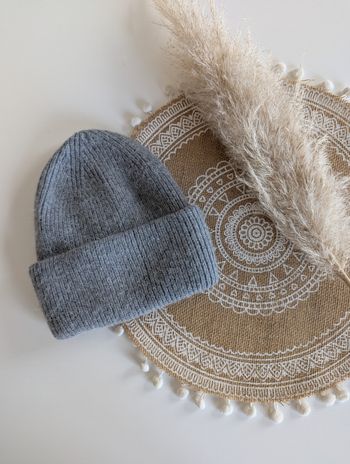 Bonnet Dublin gris avec revers