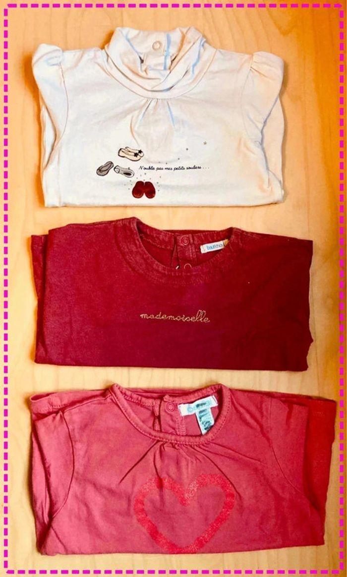Lot de 8 hauts manches longues 12 mois - photo numéro 2
