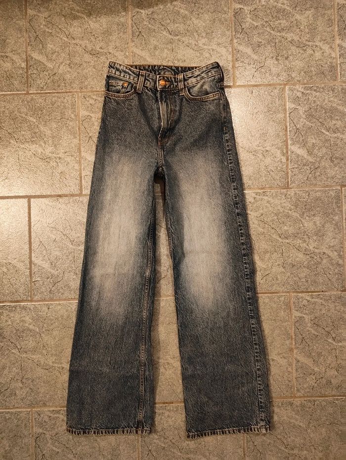 Jeans à jambes larges taille 34