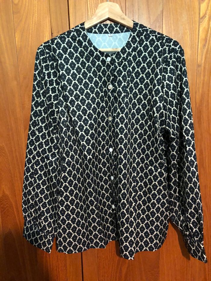 Chemise manches longues Col V