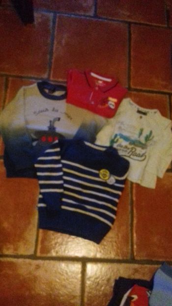 Lot pulls, tee shirt et polo, Sergent major, 2 ans