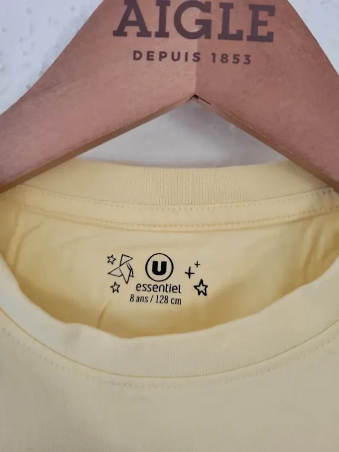 Tee-shirt garçon 👦 jaune 8 ans - photo numéro 3