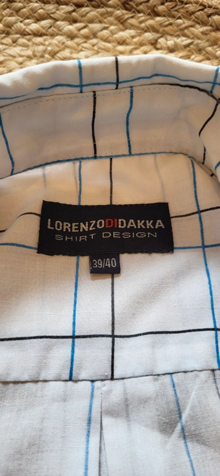 Chemise à manches courtes homme - Lorenzo Di DAKKA - Taille L
- Blanc et Bleu / Très bon état - photo numéro 6