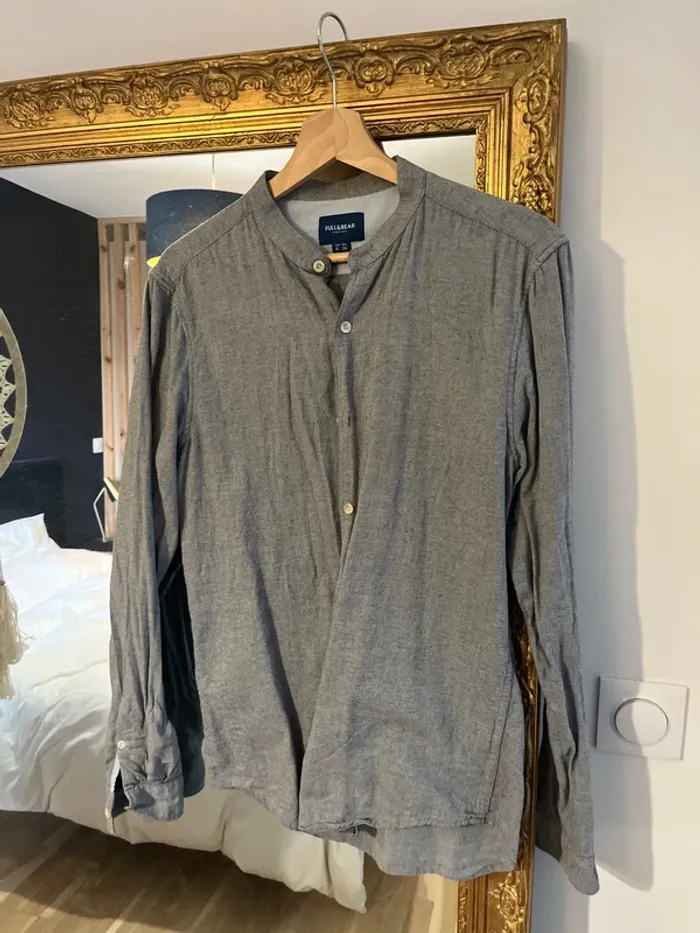 Chemise grise Pull & Bear