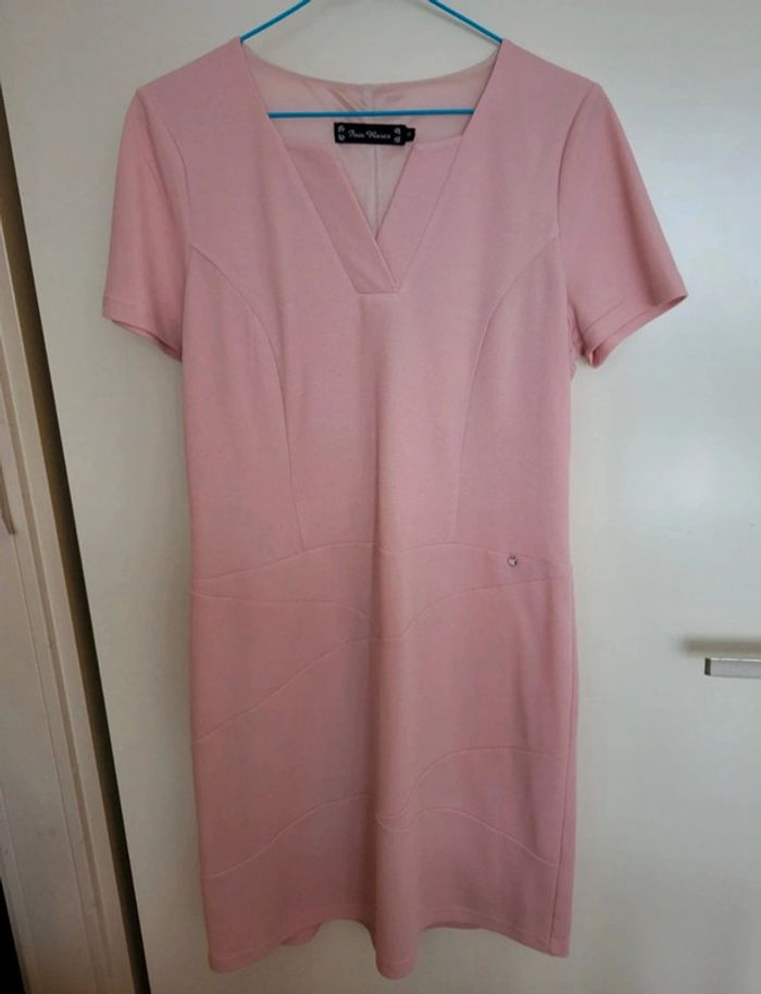 Robe t-shirt rose