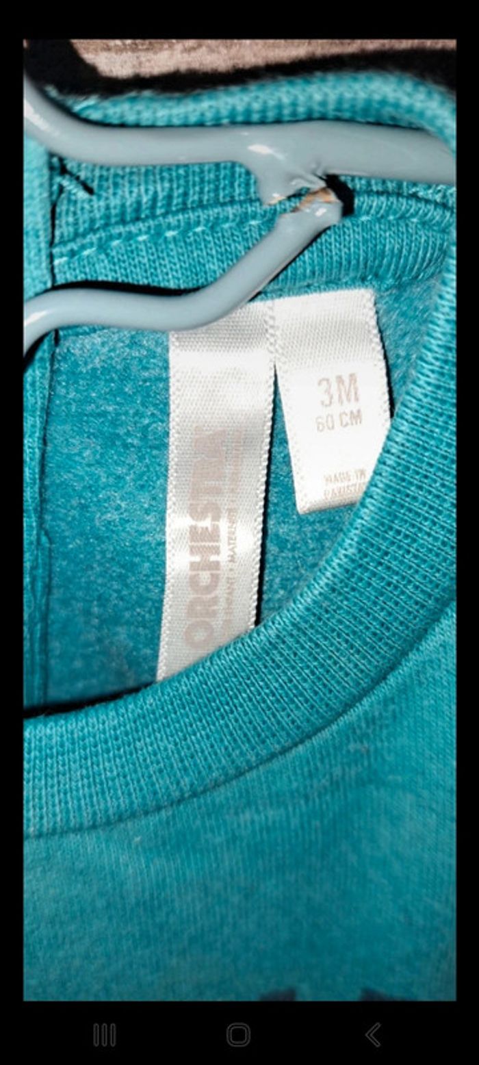 Sweat bleu Orchestra 3 mois - photo numéro 3