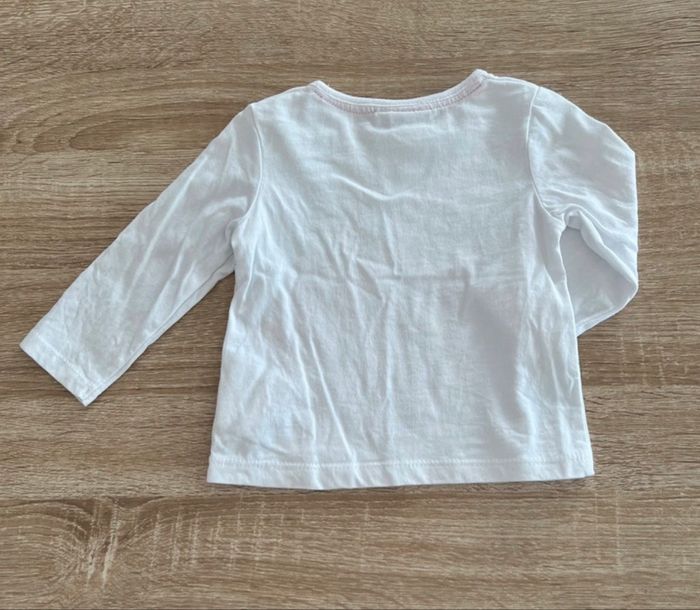 T shirt manches longues bébé fille - Pommette - 74cm 9-12 mois - photo numéro 2