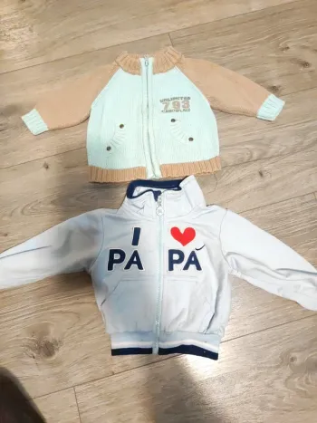 Lot deux pull zip 3mois