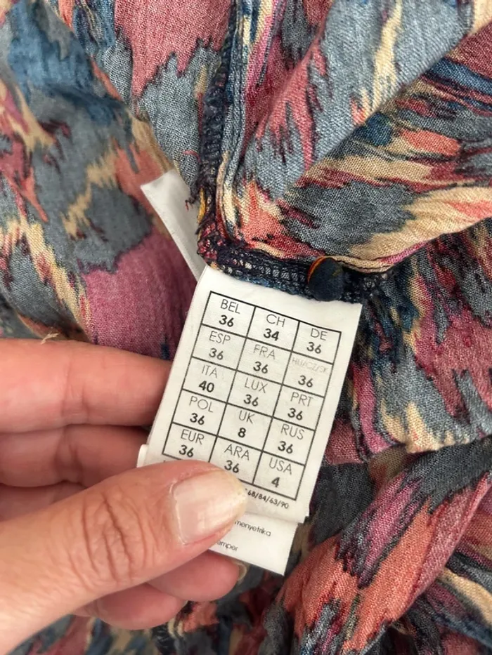 Promod, robe, longue été femme, taille 36 imprimer multicolore - photo numéro 6