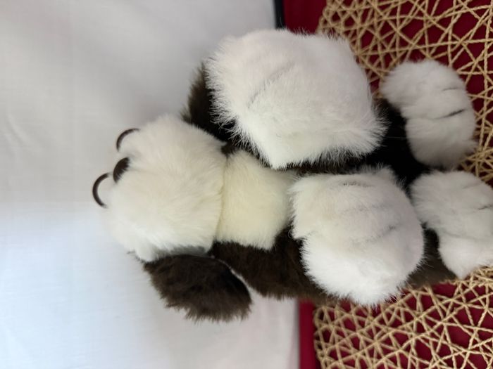 Peluche vintage chien de berger portant des lunettes - photo numéro 6