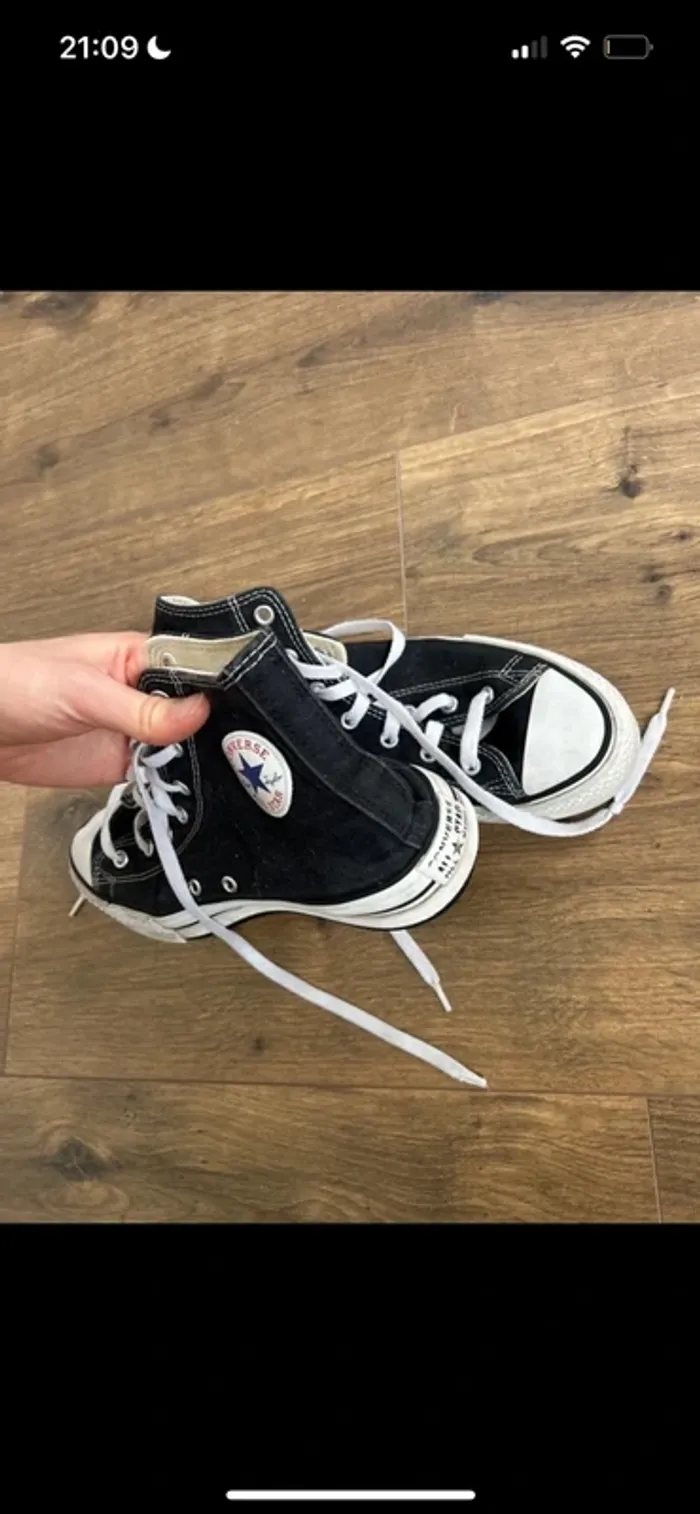 Converses hautes noir - photo numéro 4