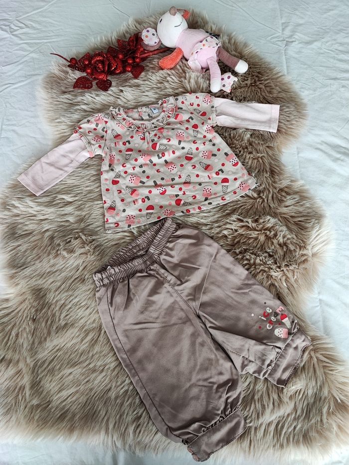 Ensemble beige glace 3 mois