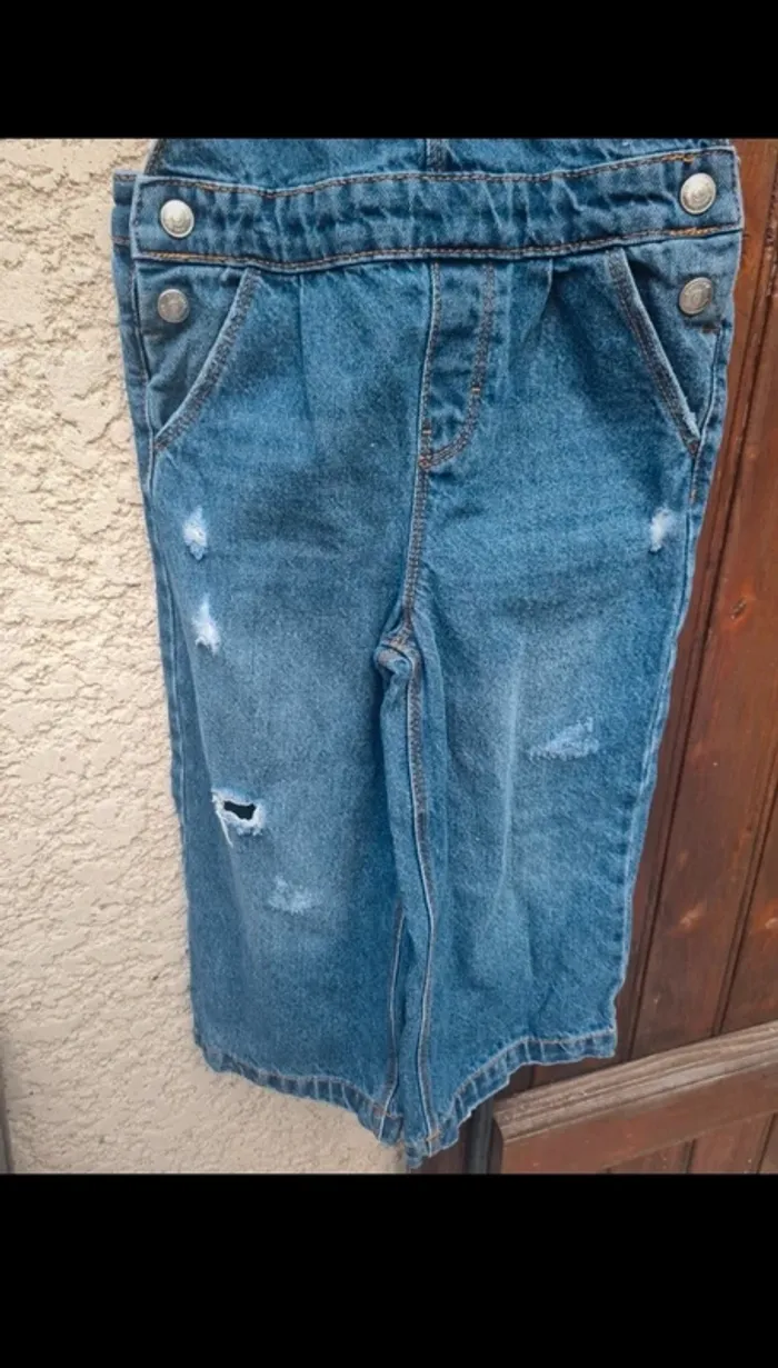 Salopette en jean pantalon 4 ans kiabi - photo numéro 3
