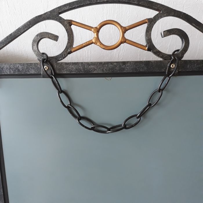 Faby27800 Miroir en fer forgé noir et doré - photo numéro 4
