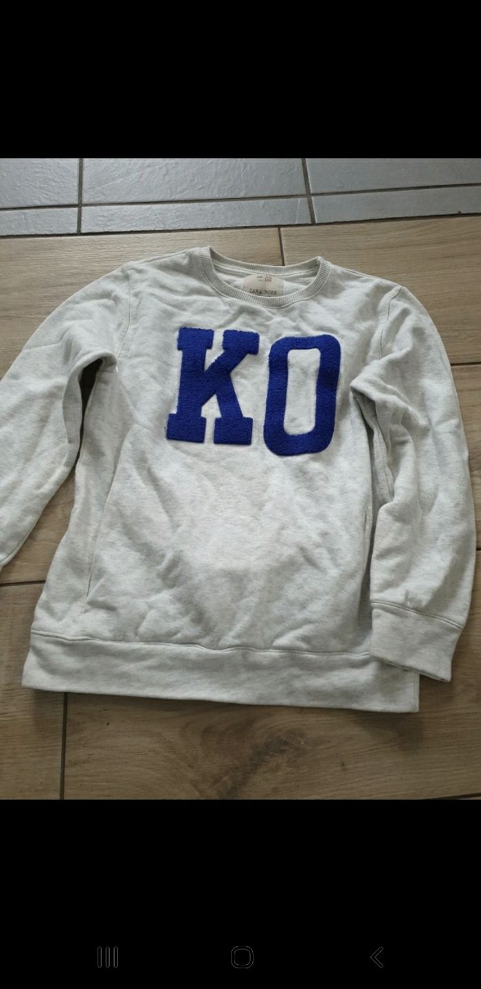 Sweat garçon zara 7/8 ans - photo numéro 2