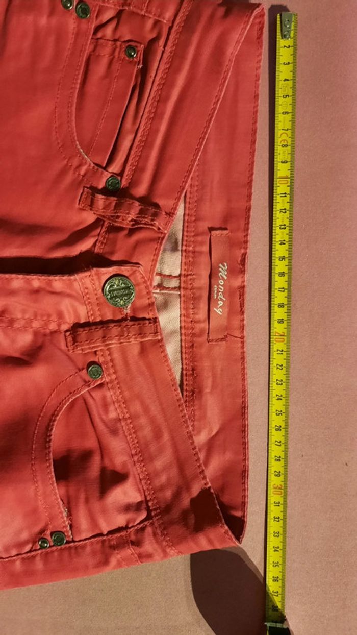 Pantalon rouge taille 34 - photo numéro 8