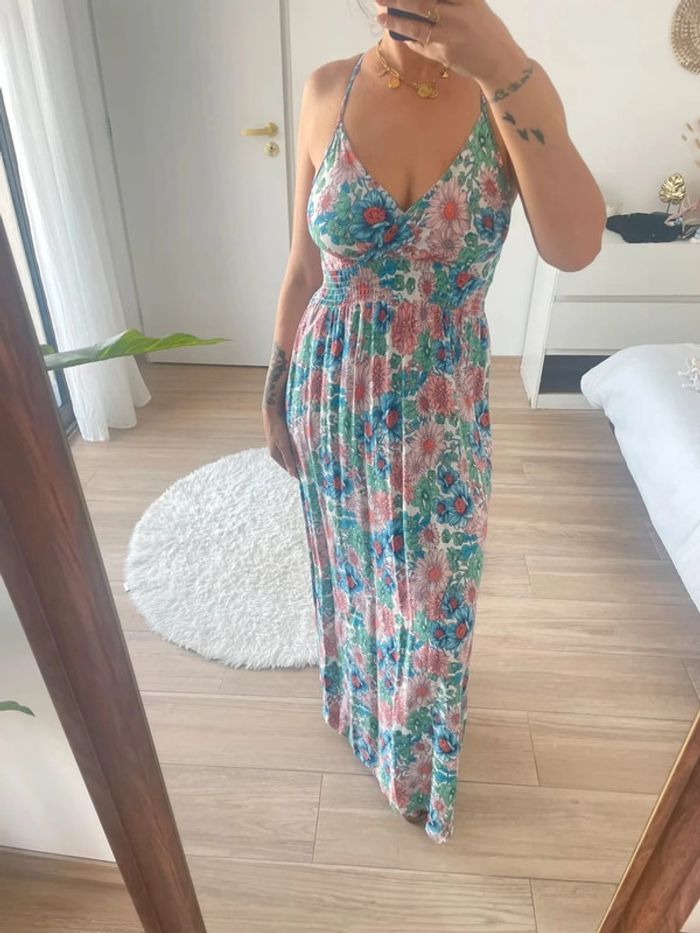 Robe longue à fleurs fleuries - photo numéro 3