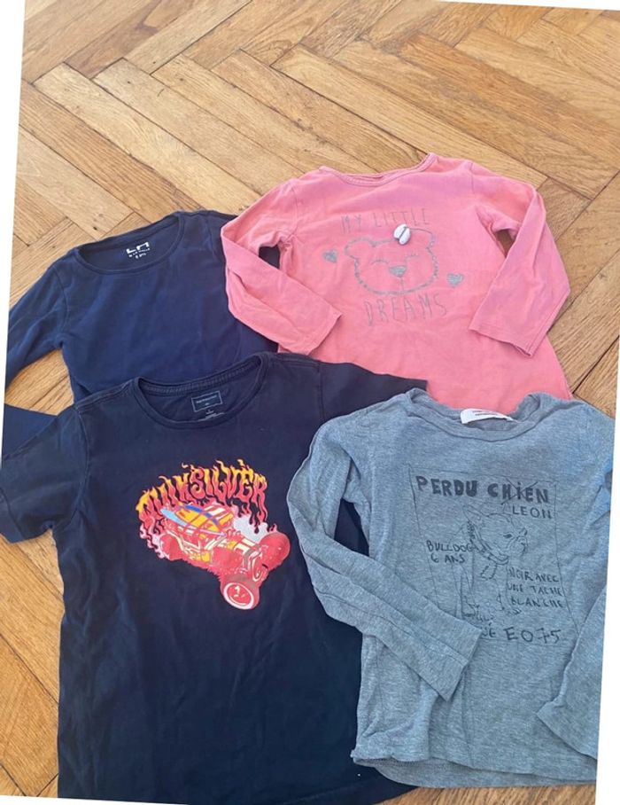 4 tshirts t6 ans comptoir des cotonniers quiksilver