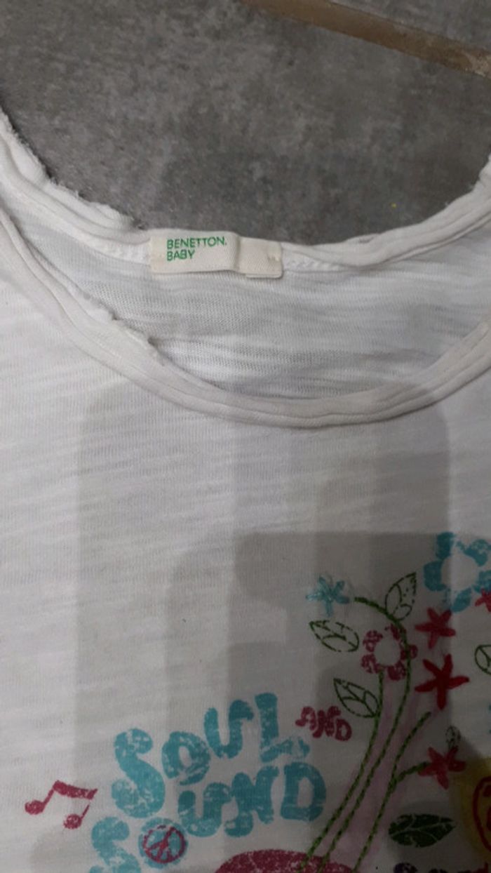 Tee shirt benetton taille 9-12 mois - photo numéro 2