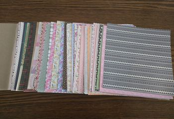 Lot de 70 feuilles 30 x30 pour scrapbooking