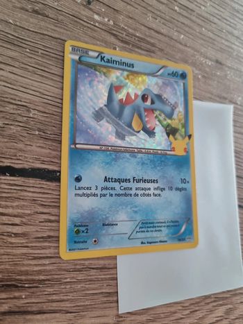 Carte pokémon kaiminus holo 18/25 fr année 2021 anniversaires 25 ans pokémon