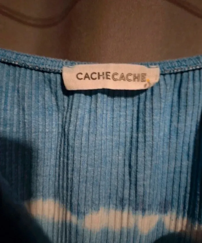 Tee-shirt bleu Cache Cache T38 - photo numéro 2