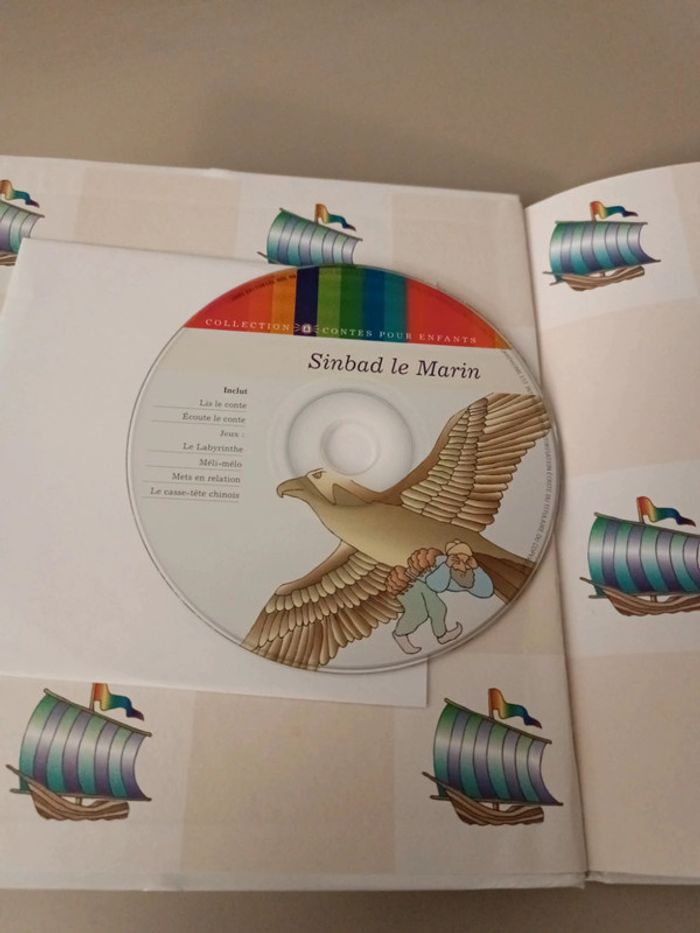 Livre + CD Sinbad le marin. Pour lire écouter jouer et apprendre collection contes pour enfants - photo numéro 3