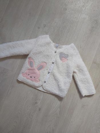 🦋 Gilet tout doux 12m fille