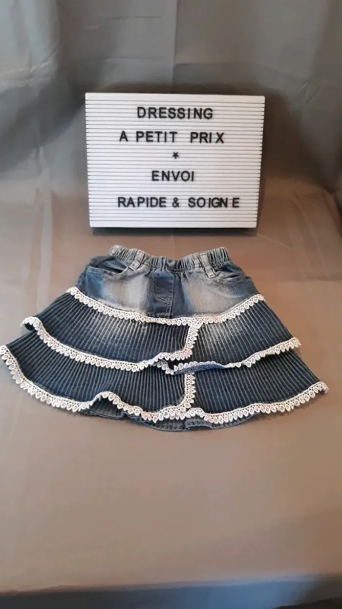 Jupe en jeans 6 ans
