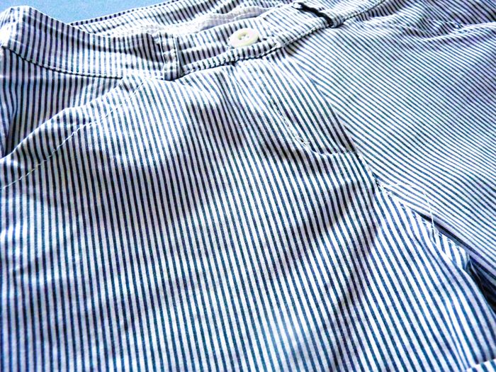 Short femme S 36 H&M Mim Gemo lot TBE gris beige rayé - photo numéro 7