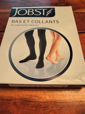 Bas cuisse antiglisse classe 2 3N noir jobst