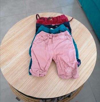 Lot pantalons 3mois fille