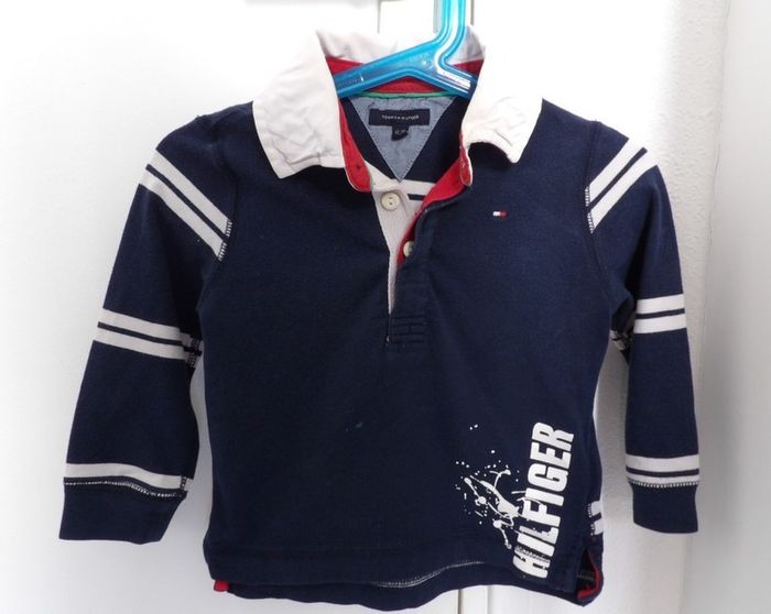 Polo- Tommy Hilfiger - 12/18 mois - photo numéro 3