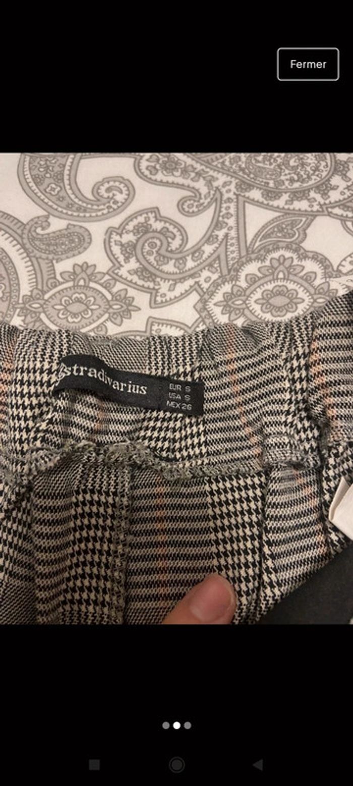 Pantalon court à carreaux taille 36 - photo numéro 4