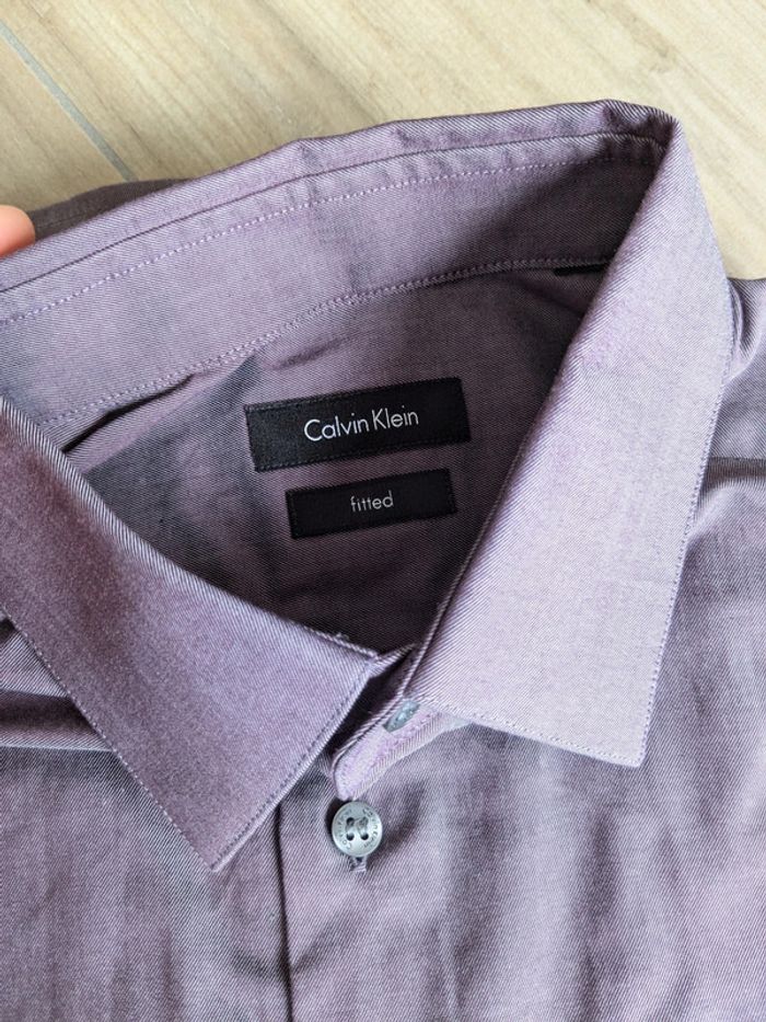 Chemise violette Calvin Klein 37 - photo numéro 3