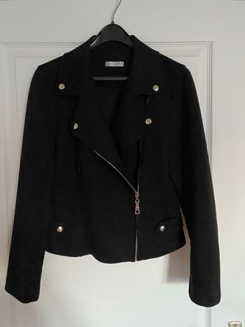 Veste blouson en suédine