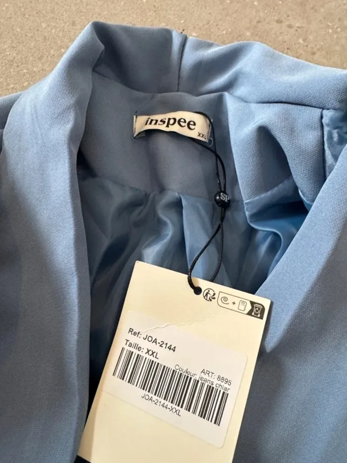 Blazer bleu Inspee, taille XXL, neuf avec étiquette - photo numéro 3