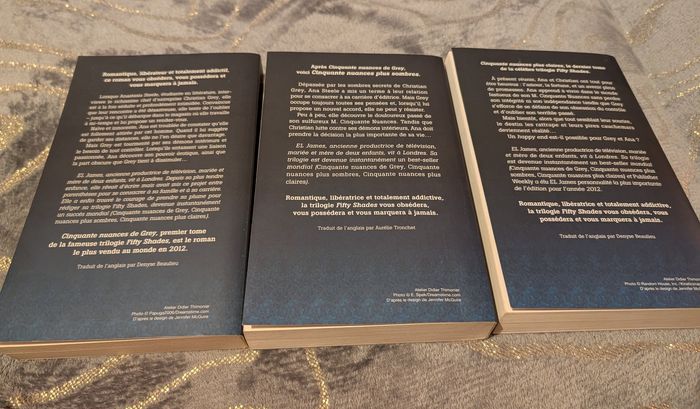 Coffret 3 livres trilogie 50 nuances de grey - photo numéro 2