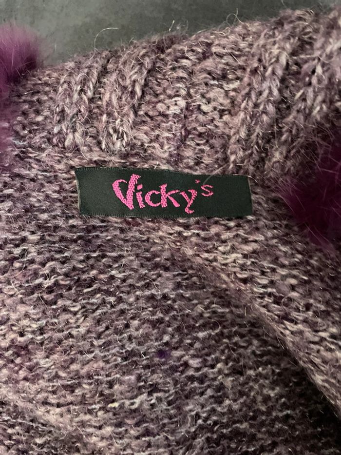 Gilet long femme violet - photo numéro 10