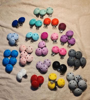 Lot de clips pour attache-tétine 