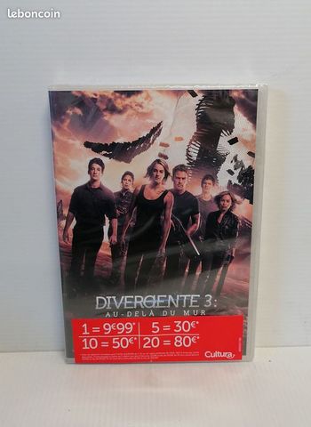 DVD DIVERGENTE 3 AU DELA DU MUR. Neuf sous blister.