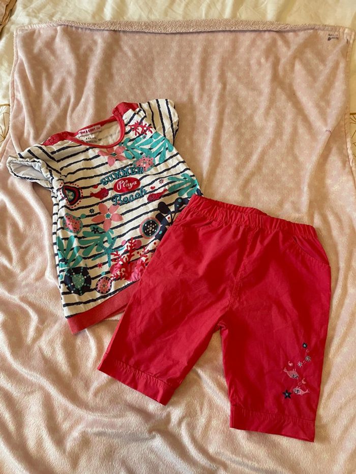 Ensemble 24 mois pantacourt teeshirt