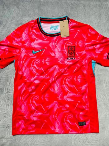 Maillot concept foot Corée rouge taille S