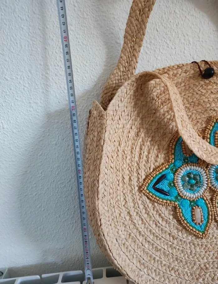 Sac rond en raphia de Madagascar - photo numéro 6