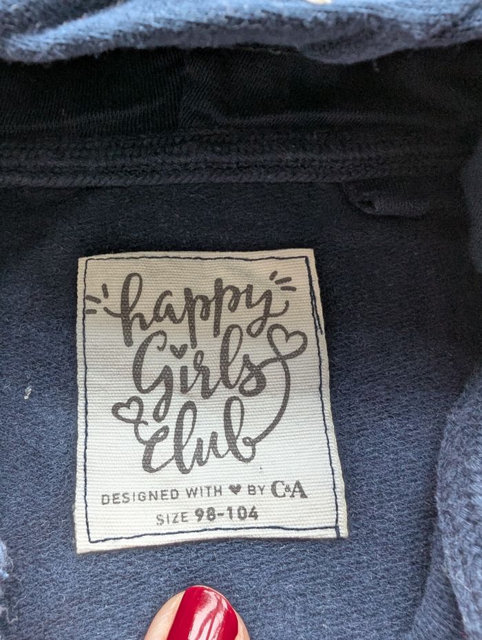 Sweat zippé marine à fleurs - 98/104 - C&A - photo numéro 6