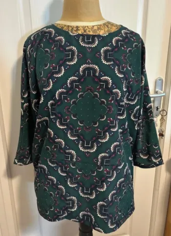 Pepe Jeans blouse verte imprimée mandala taille M