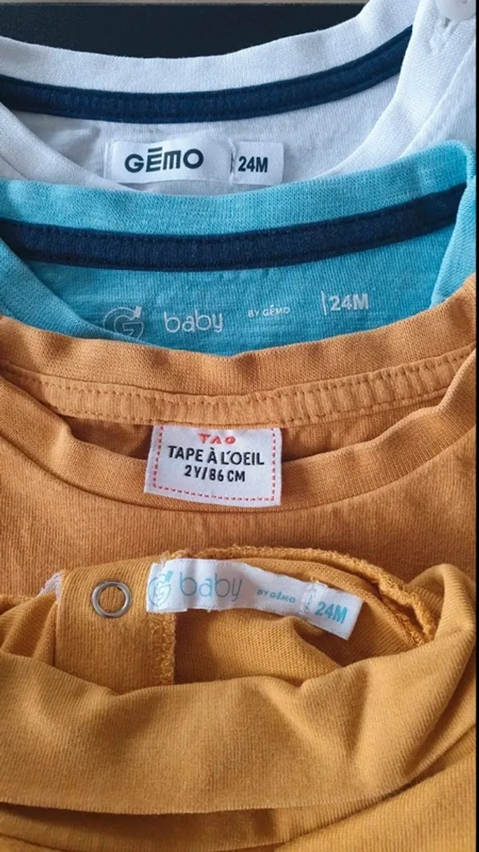 Lot de 4 tee-shirts manches longues 24 mois - 2 ans - photo numéro 13